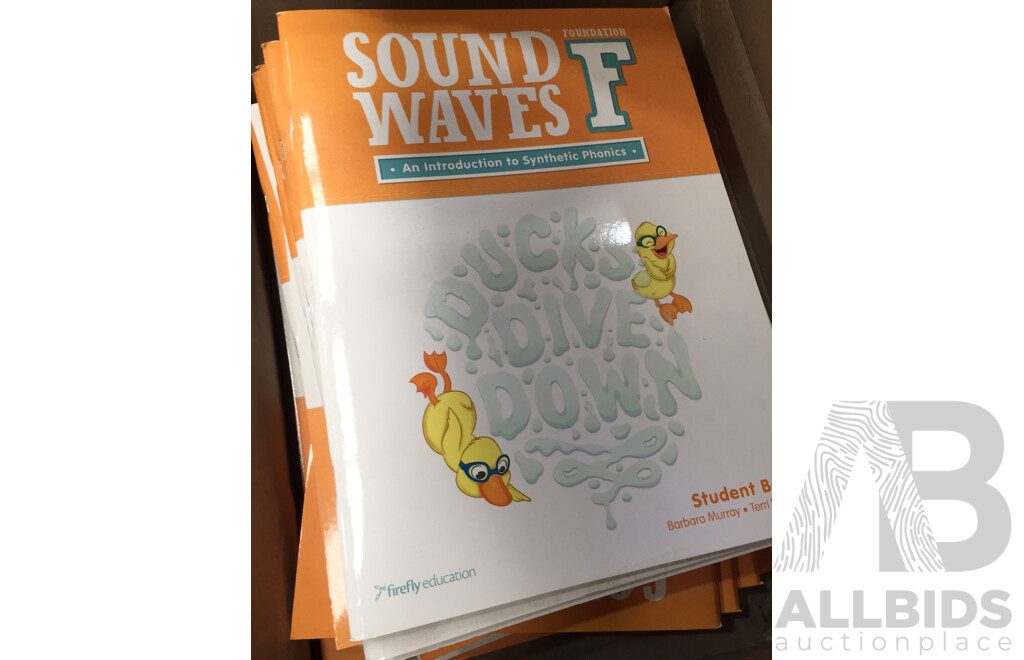 Sound Waves F Student Book: an Introduction to Synthetic Phonics - Lot of 21 - Total ORP $376.95