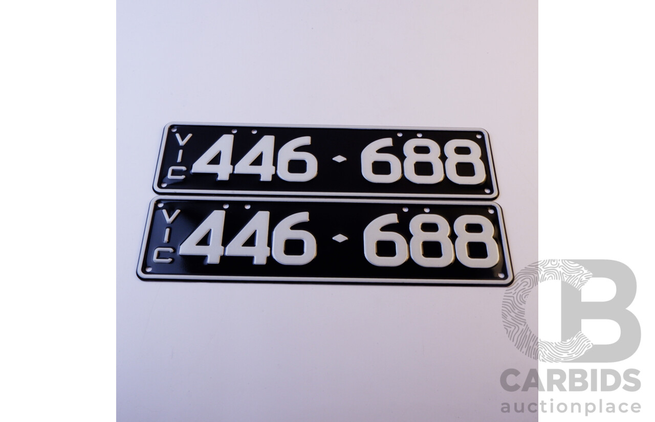 Victorian VIC 6 - Digit Number Plate 446.688