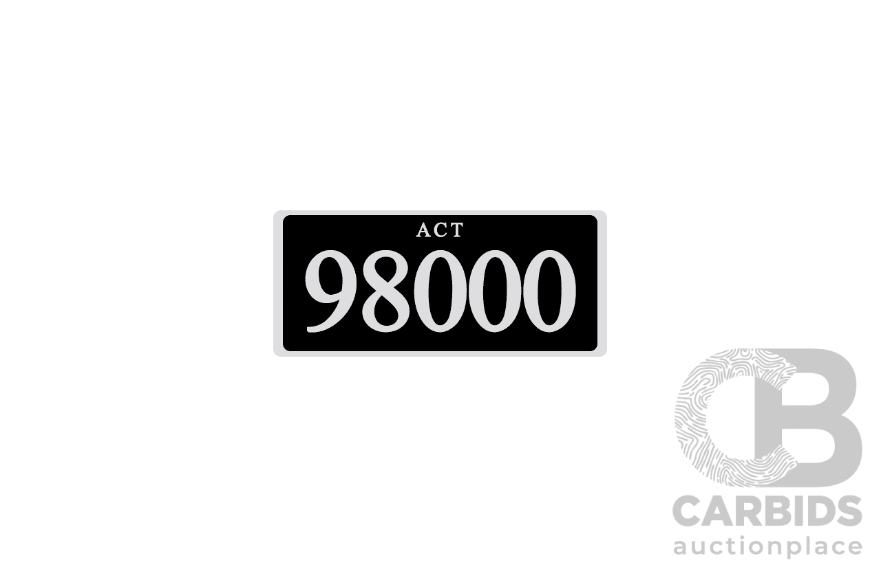 ACT 5-Digit Number Plate - 98000