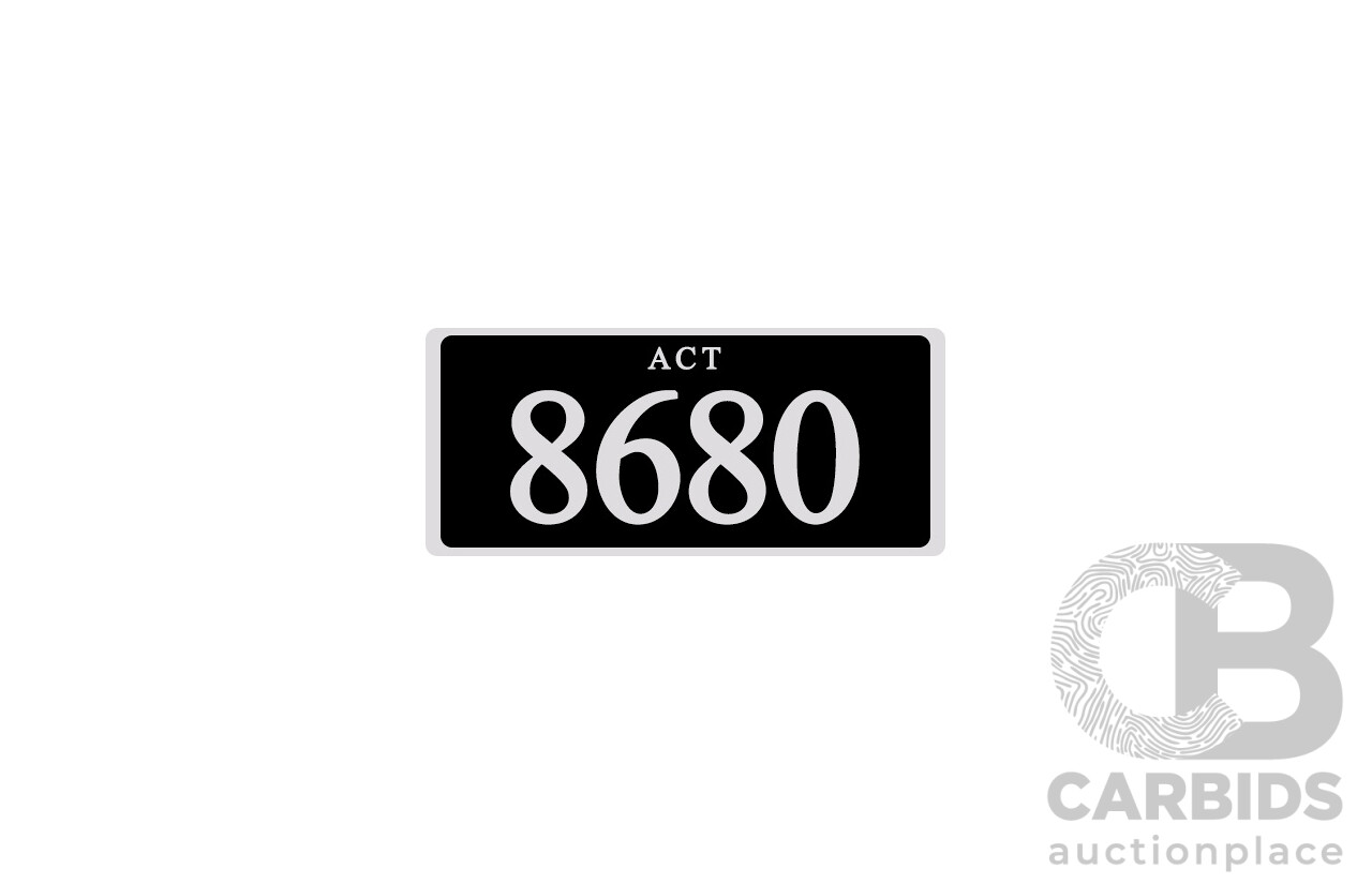 ACT 4-Digit Number Plate - 8680