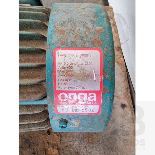 Vintage Onga 5hp Pump