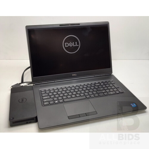 Dell Precision 7760 Intel Xeon (W-11955 VPro) 2.6GHz-5GHz 8-Core CPU 17.3-Inch UHD (4K) 120Hz Nvidia RTX A3000 Workstation Laptop w/Dell Performance Dock - 2+ Years OEM Warranty Remaining