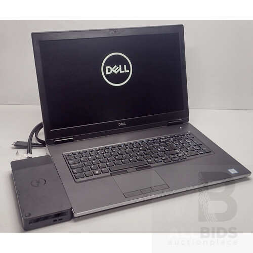 Dell Precision 7740 Intel 9th Gen Core i7vPro (9850H) 2.60GHz-4.60GHz 6-Core CPU 17.3-Inch FHD (1080P) 120Hz Laptop w/Dell Performance Dock - 5+ Months OEM Warranty Remaining