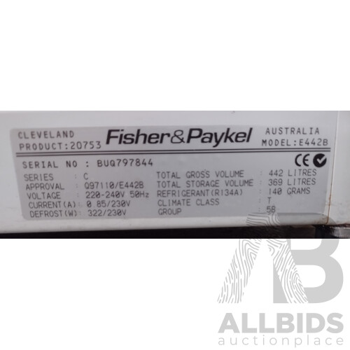 Fisher and Paykel Fridge and Freezer E442B