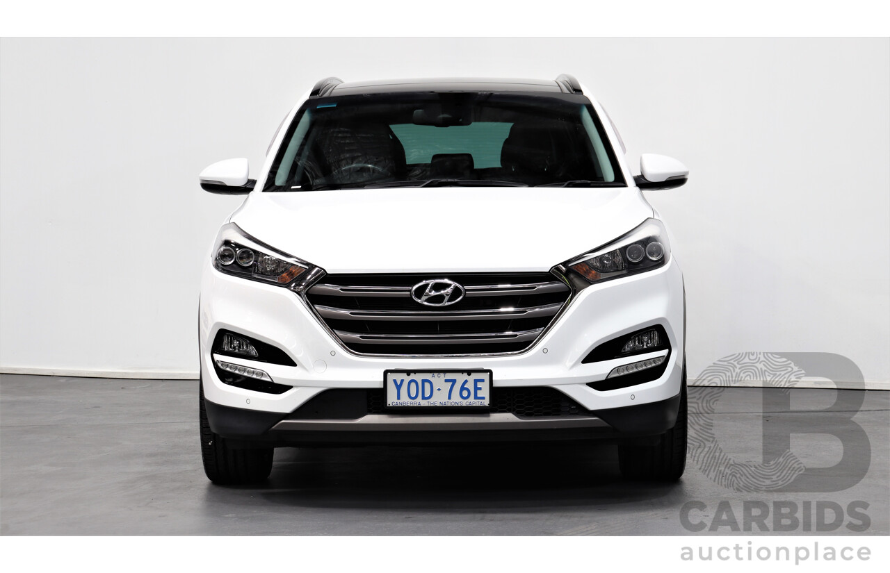 7/2016 Hyundai Tucson Highlander (awd) TLE 4d Wagon White 1.6L Turbo