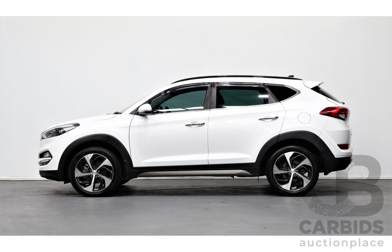 7/2016 Hyundai Tucson Highlander (awd) TLE 4d Wagon White 1.6L Turbo