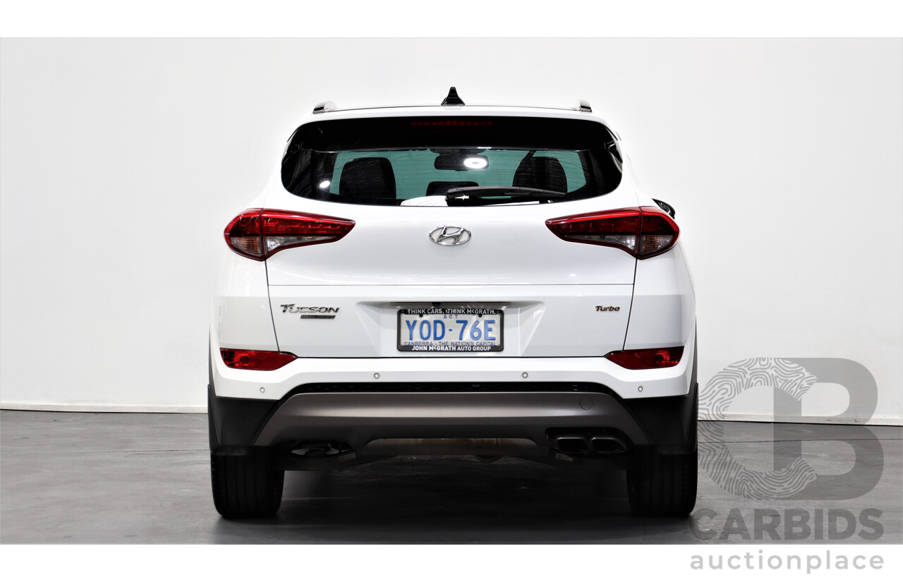 7/2016 Hyundai Tucson Highlander (awd) TLE 4d Wagon White 1.6L Turbo