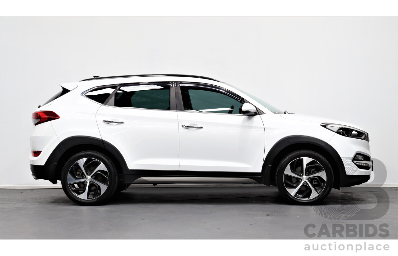 7/2016 Hyundai Tucson Highlander (awd) TLE 4d Wagon White 1.6L Turbo