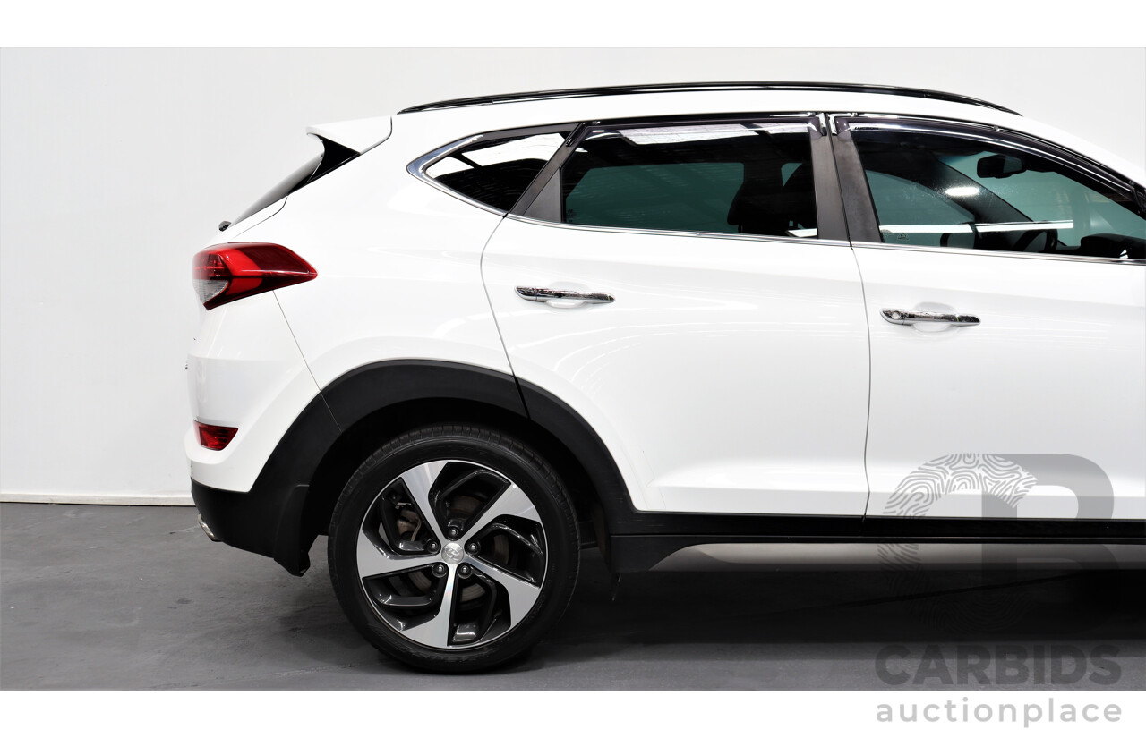 7/2016 Hyundai Tucson Highlander (awd) TLE 4d Wagon White 1.6L Turbo