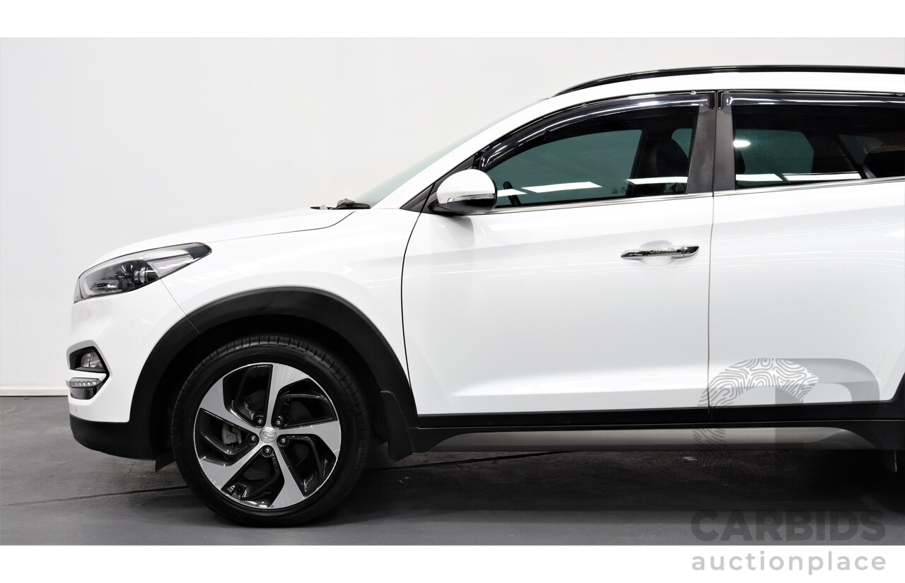 7/2016 Hyundai Tucson Highlander (awd) TLE 4d Wagon White 1.6L Turbo