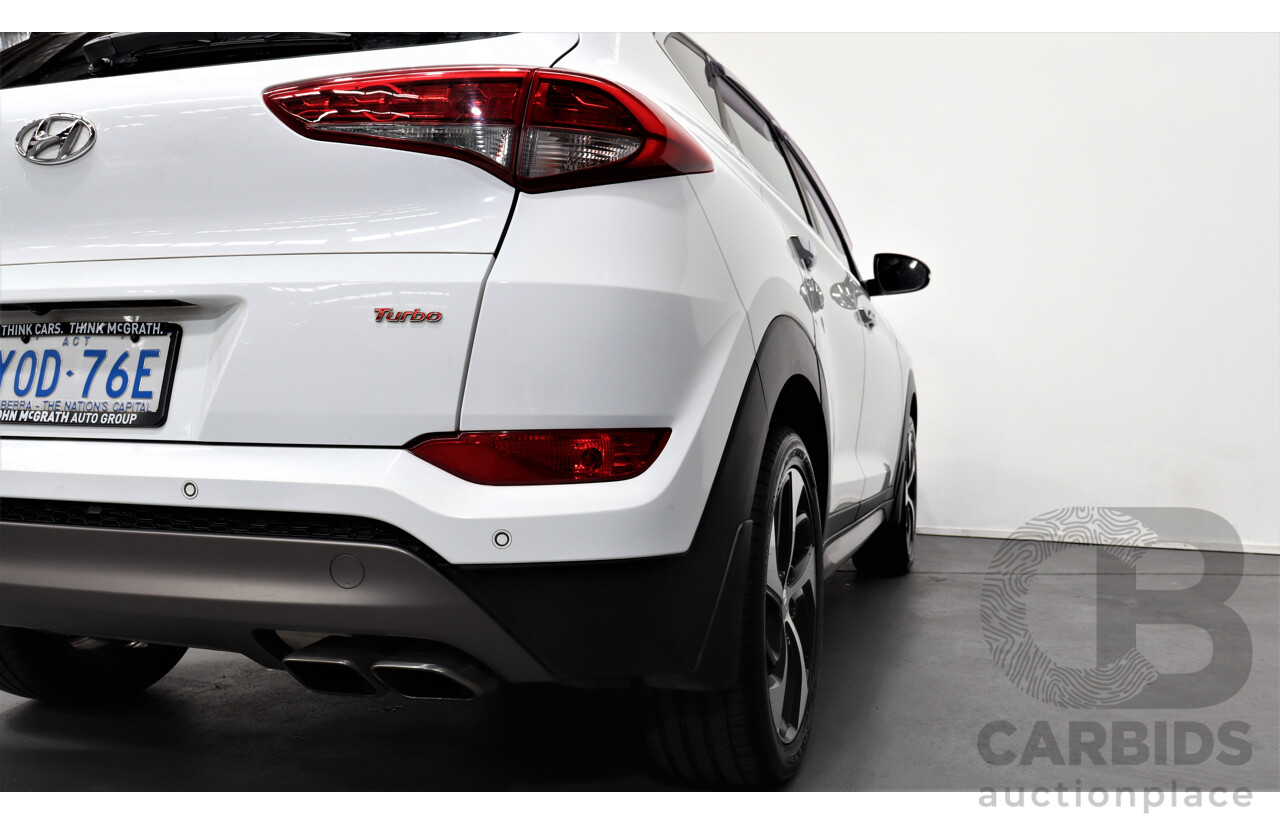 7/2016 Hyundai Tucson Highlander (awd) TLE 4d Wagon White 1.6L Turbo