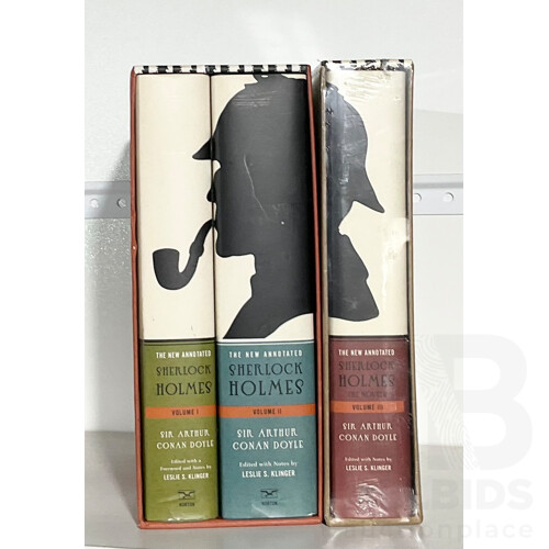 The New Annotated Sherlock Holmes,, Norton Publishing, Volume I to 3 All Hard Cover With Dust Jackets in Slip Cases