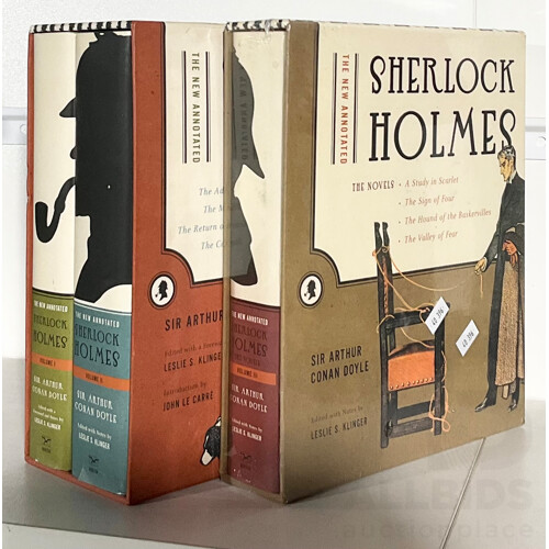 The New Annotated Sherlock Holmes,, Norton Publishing, Volume I to 3 All Hard Cover With Dust Jackets in Slip Cases