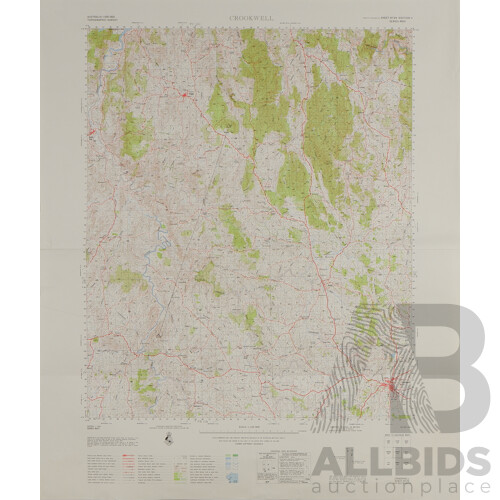 Collection Ten Maps Relating to the Canberra & Queanbeyan and District Including Queanbeyan Planning Sceme Map 1973, 1 to 50000 Canberra and More