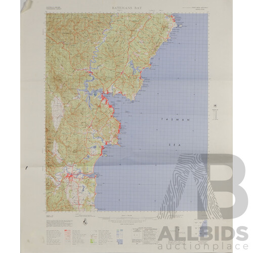 Collection Ten Maps Relating to the Canberra & Queanbeyan and District Including Queanbeyan Planning Sceme Map 1973, 1 to 50000 Canberra and More