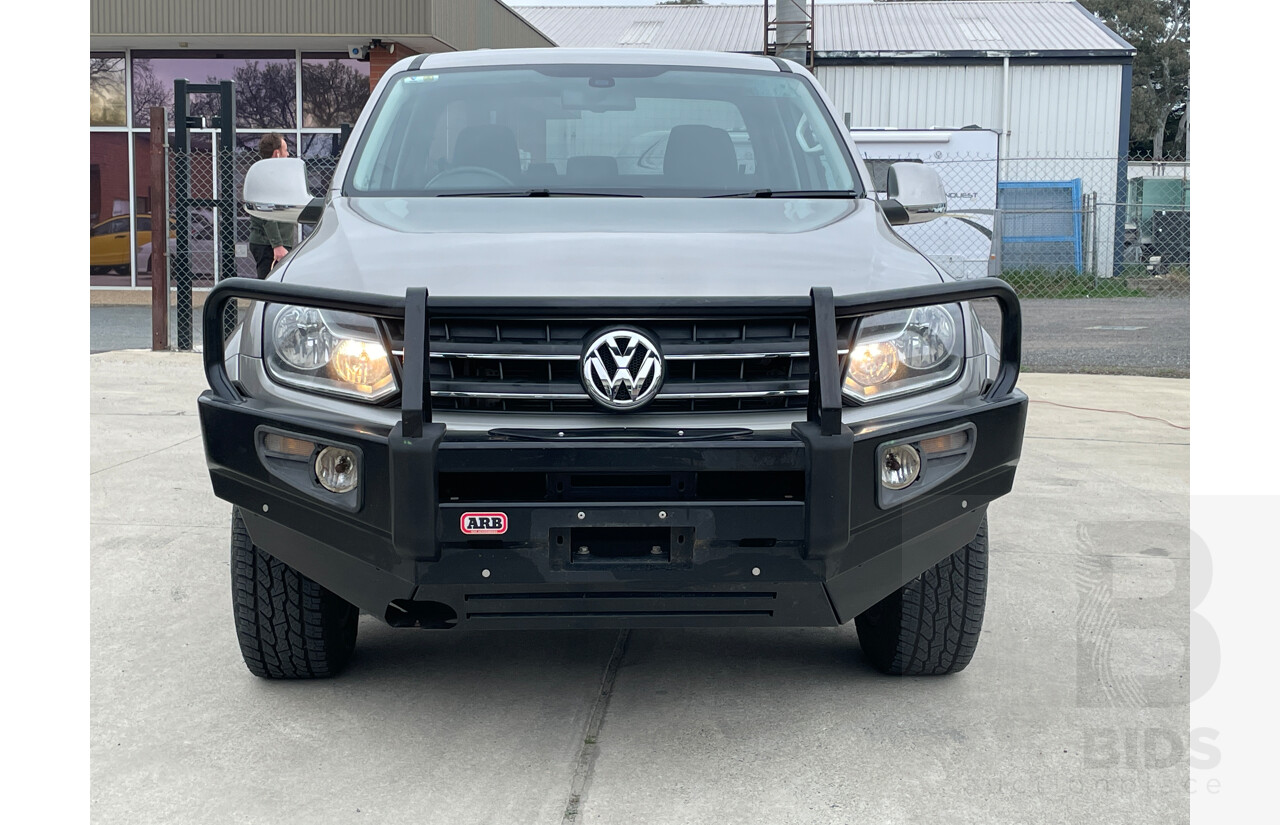 3/2014 Volkswagen Amarok Tdi420 (4x4) 2H MY14 Dual Cab Utility Beige 2.0L