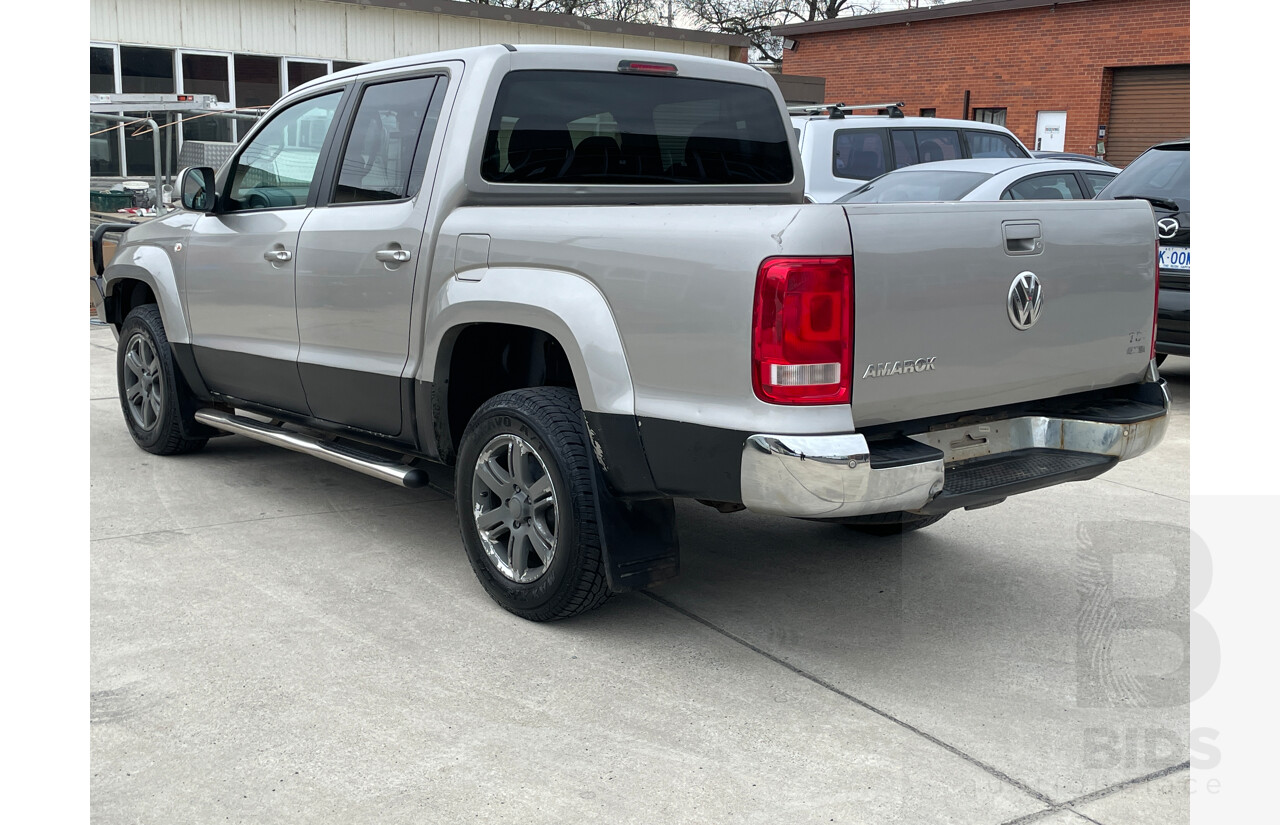 3/2014 Volkswagen Amarok Tdi420 (4x4) 2H MY14 Dual Cab Utility Beige 2.0L