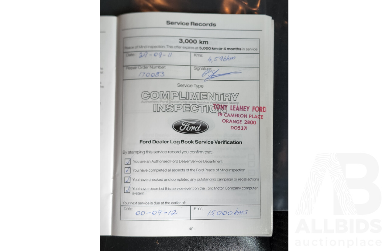 8/2011 Ford Territory TS (RWD) SZ Limited Edition 4d Wagon Silver 4.0L - 7 Seater