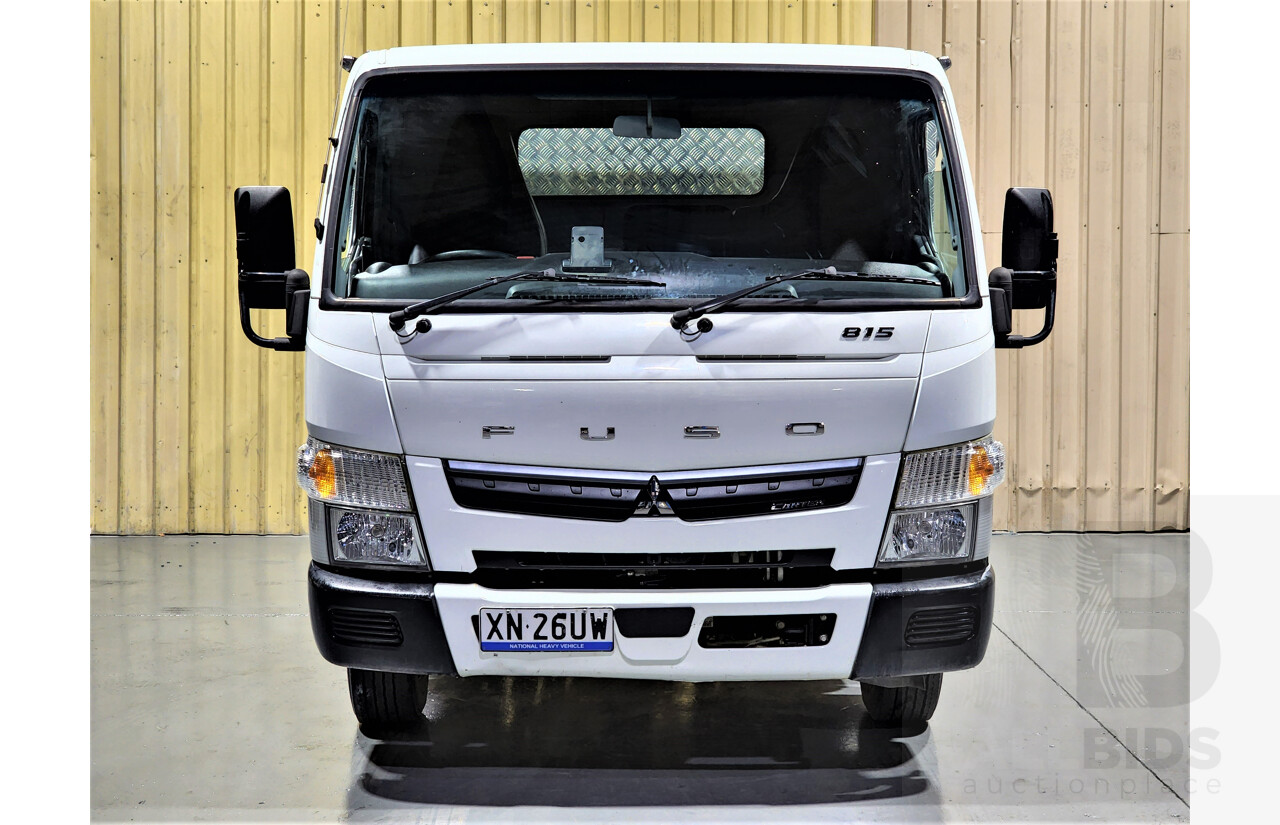 7/2020 Mitsubishi Fuso 815 TF Canter NB2 Tipper Truck 2d White 3.0L Turbo Diesel