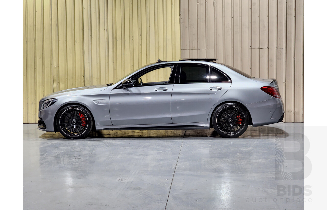 5/2016 Mercedes Benz C63 S AMG 205 4d Sedan Gunmetal Grey 4.0L Twin Turbo V8