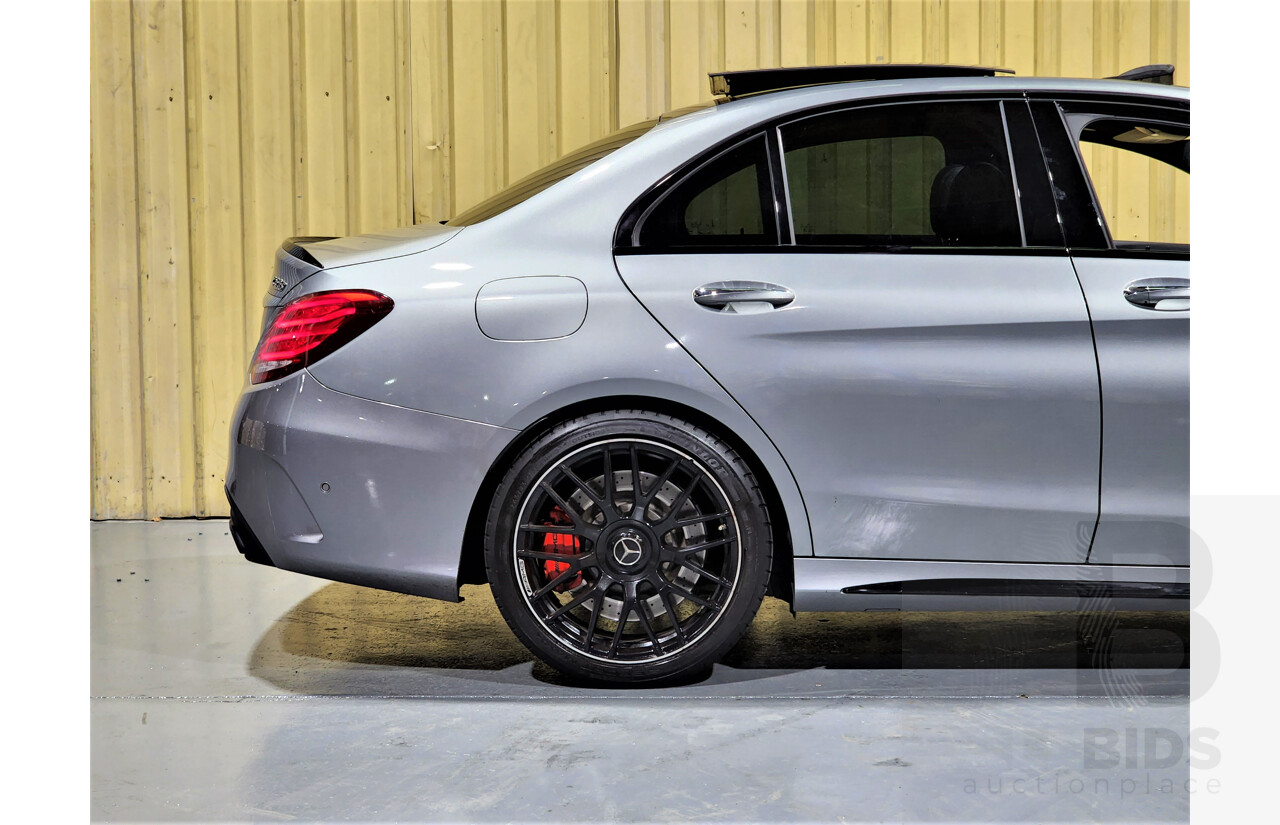 5/2016 Mercedes Benz C63 S AMG 205 4d Sedan Gunmetal Grey 4.0L Twin Turbo V8