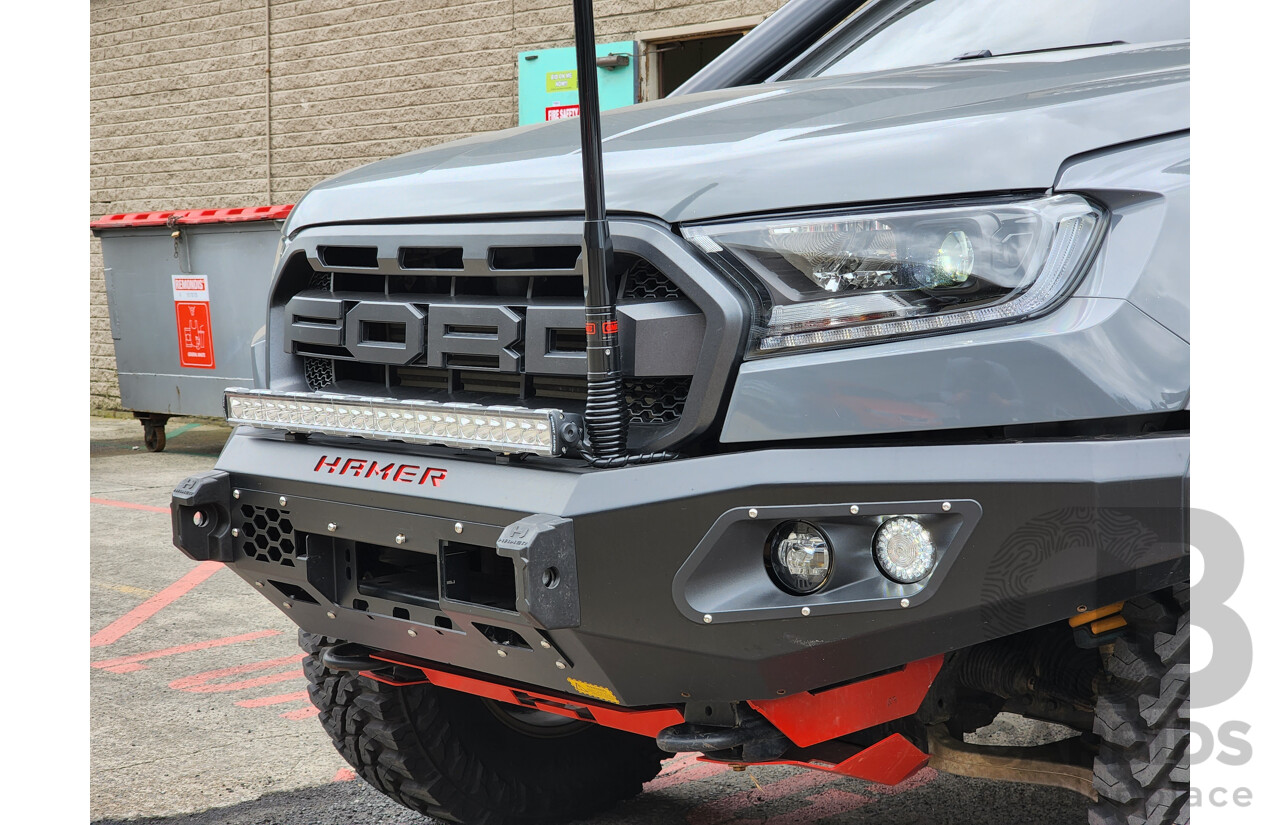 6/2018 Ford Ranger Raptor (4x4) PX MKII Dual Cab Utility Grey 2.0L Turbo Diesel - Modified