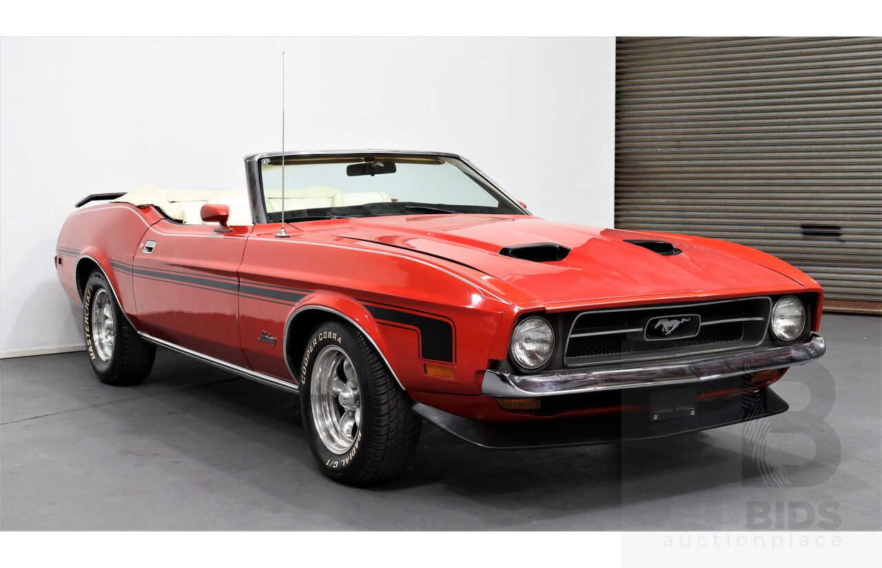 1/1971 Ford Mustang 2d Convertible Red 5.8L V8