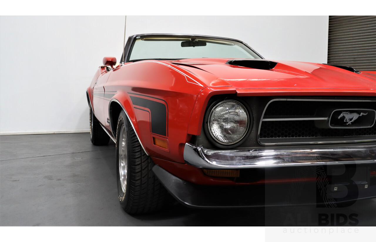 1/1971 Ford Mustang 2d Convertible Red 5.8L V8