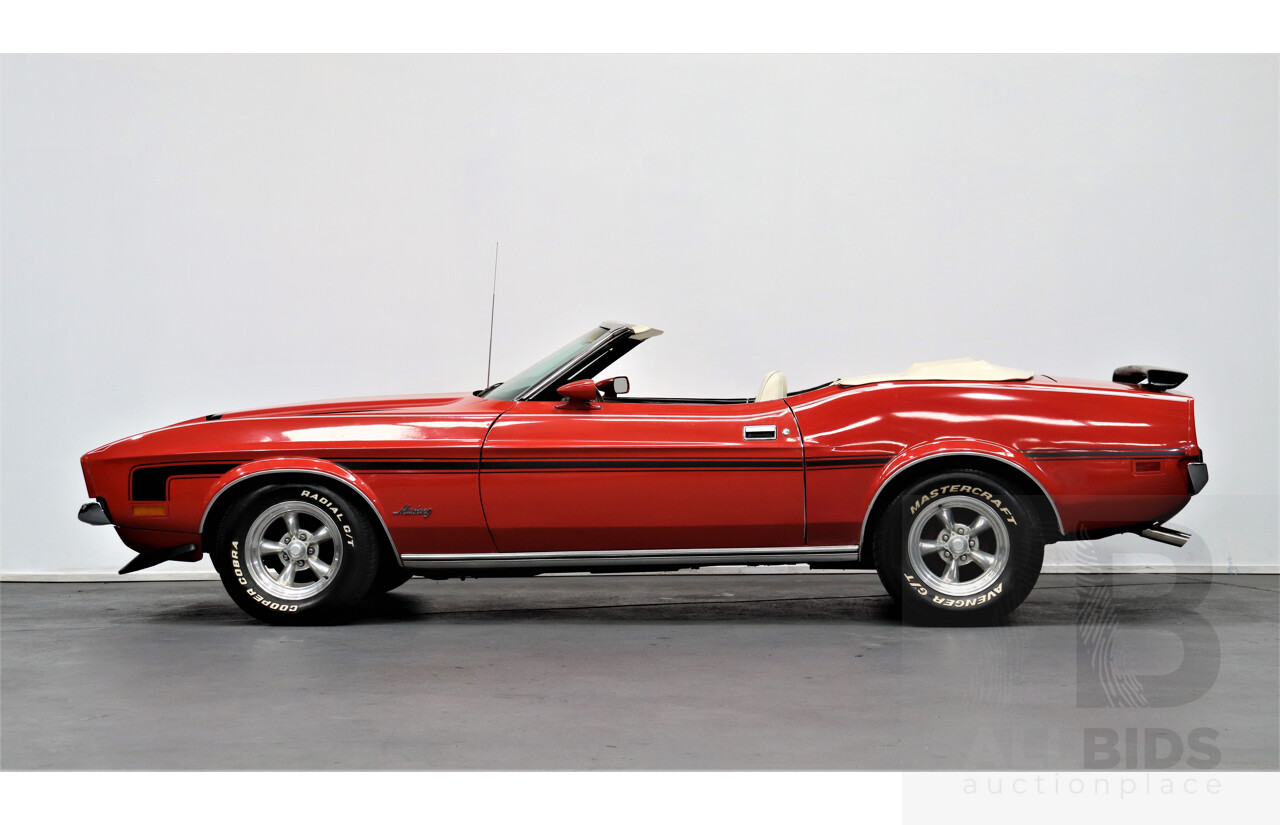 1/1971 Ford Mustang 2d Convertible Red 5.8L V8