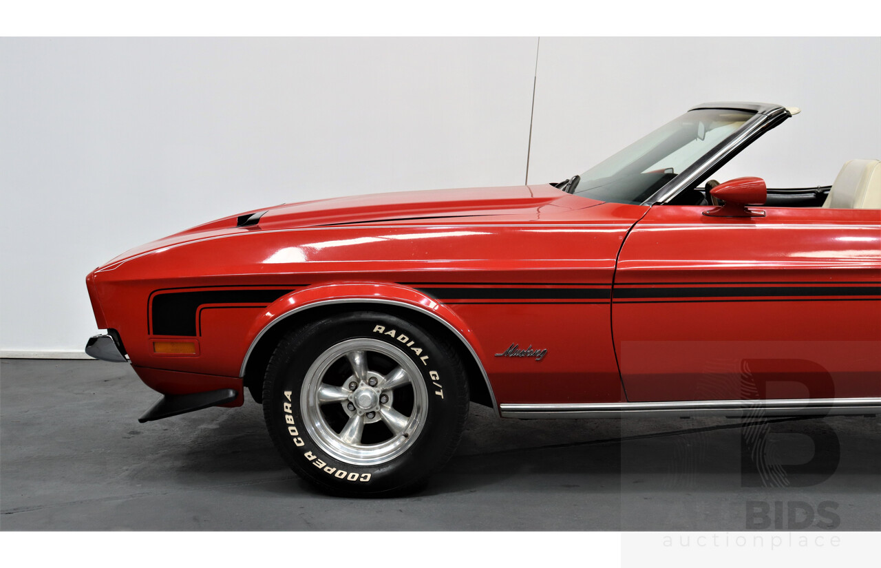 1/1971 Ford Mustang 2d Convertible Red 5.8L V8