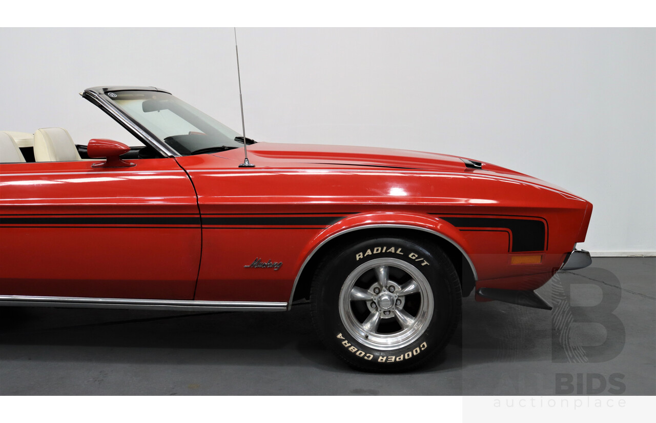 1/1971 Ford Mustang 2d Convertible Red 5.8L V8