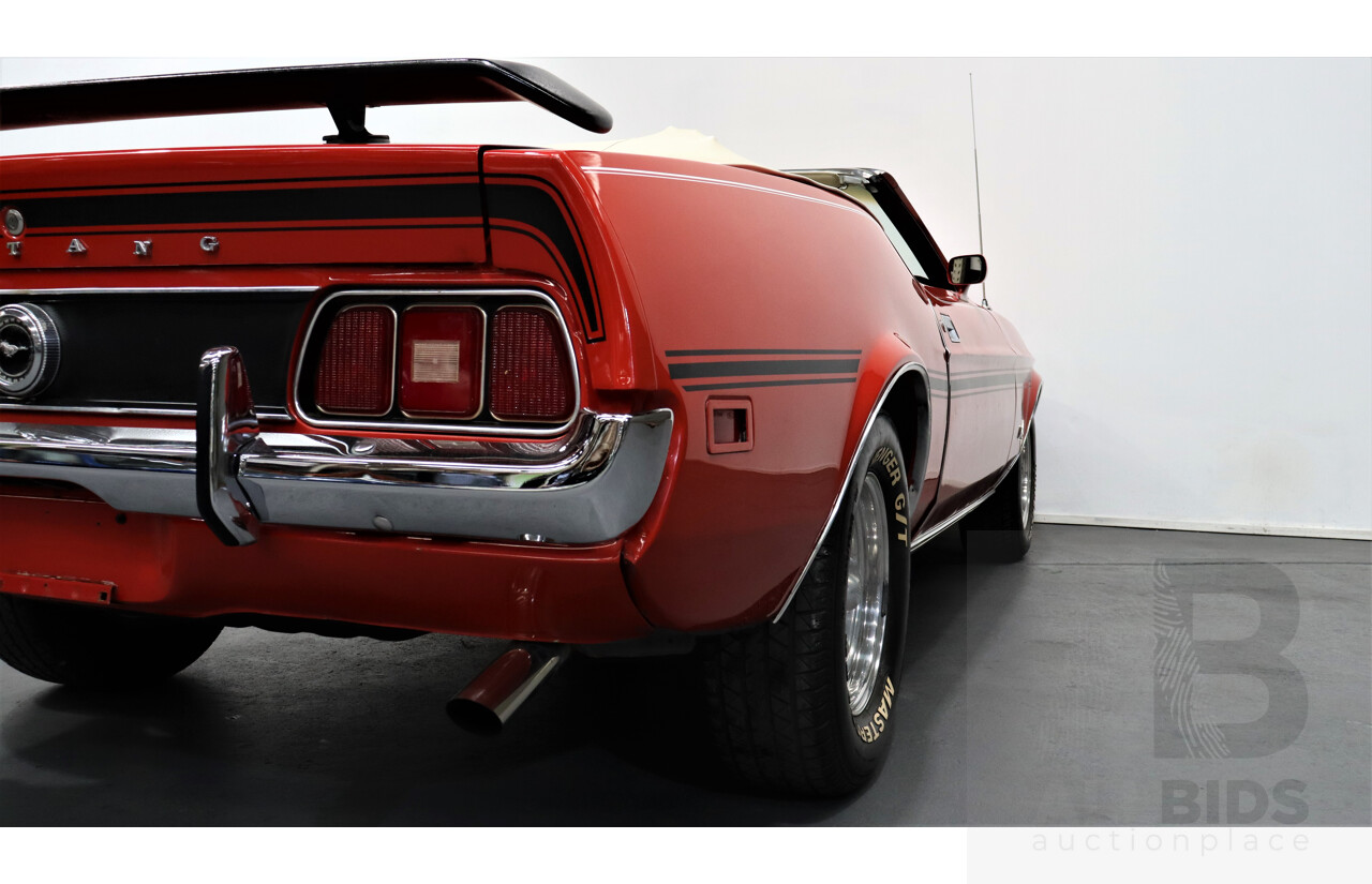 1/1971 Ford Mustang 2d Convertible Red 5.8L V8