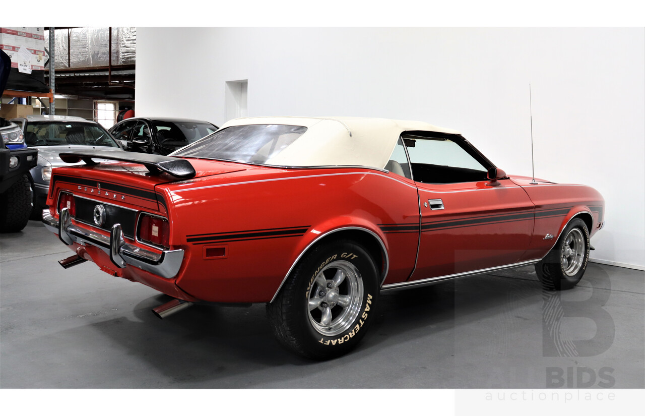 1/1971 Ford Mustang 2d Convertible Red 5.8L V8