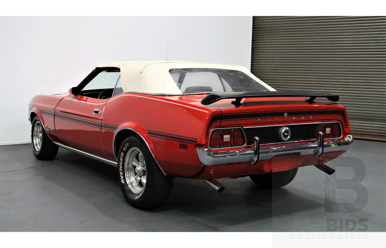 1/1971 Ford Mustang 2d Convertible Red 5.8L V8