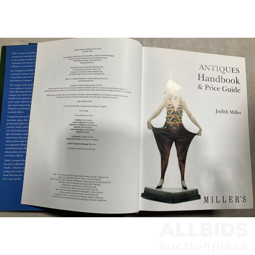 Collection of Twenty One Art Books Including Several by Paul Hamlin, Norman Lindsay Favourite Etchings, Miller’s Antiques Handbook & Price Guide 2014-2015 and More