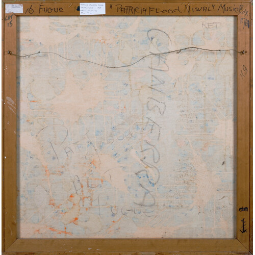 Pat Vaughan Flood (1919-2017), Visual Music 1968, Acrylic on Canvas, 96.5 x 96.5 cm
