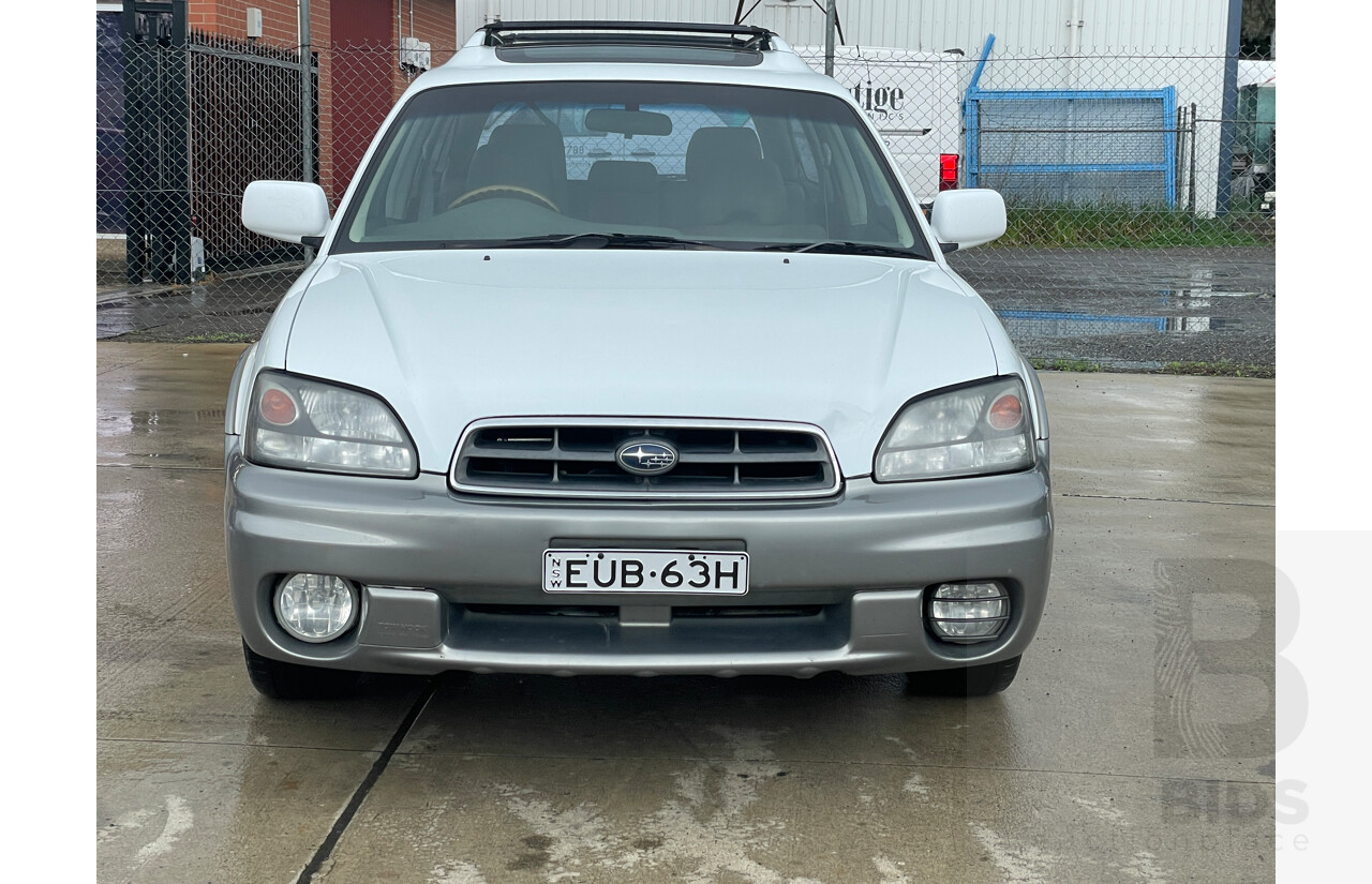 3/2003 Subaru Outback H6 Luxury MY03 4d Wagon White 3.0L