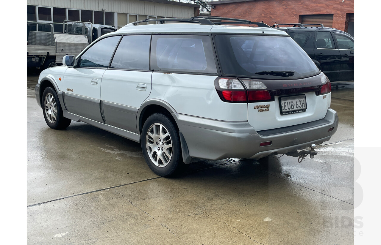 3/2003 Subaru Outback H6 Luxury MY03 4d Wagon White 3.0L