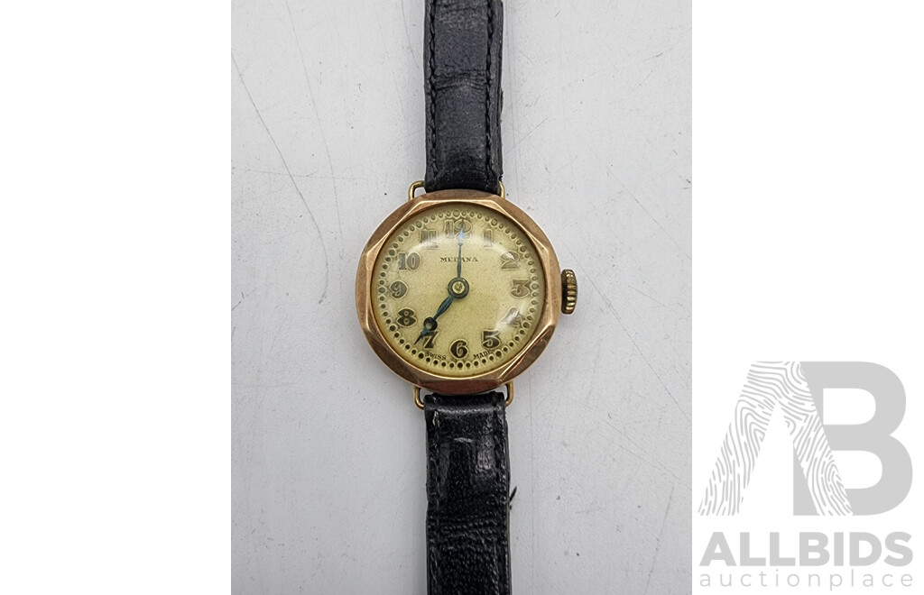 Antique 'Medana' 9ct Gold Ladies Watch