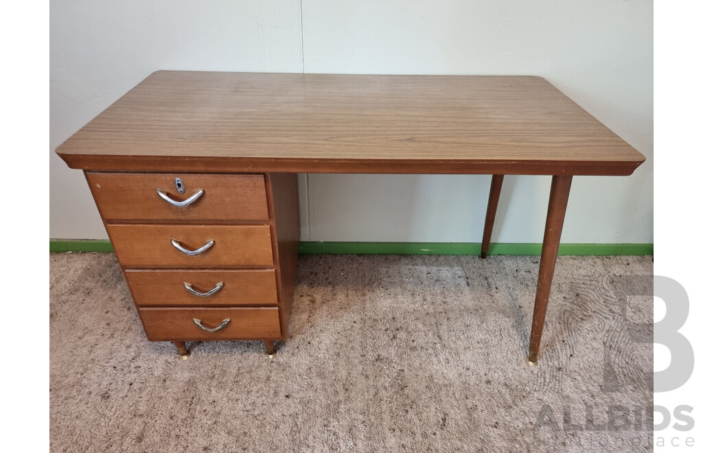 Vintage Retro Student Desk and Chair