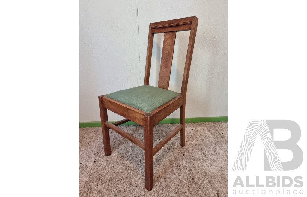 Vintage Retro Student Desk and Chair