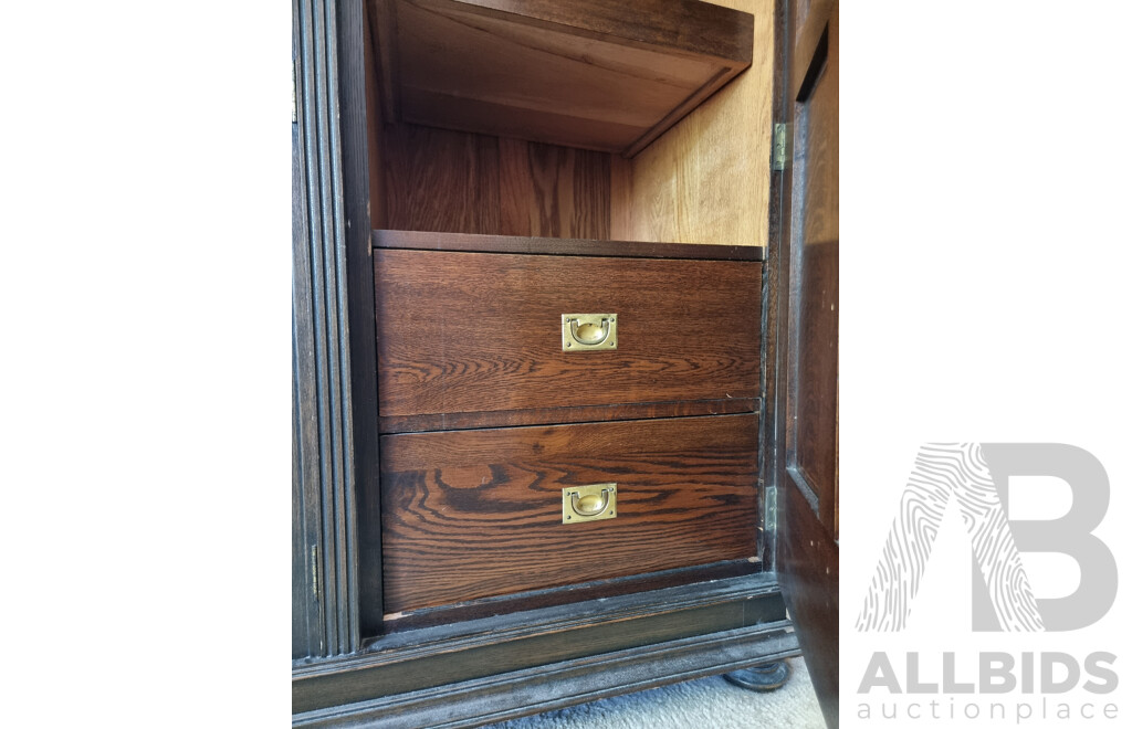 Vintage Oak Bedroom Suite - Mid 20th Century