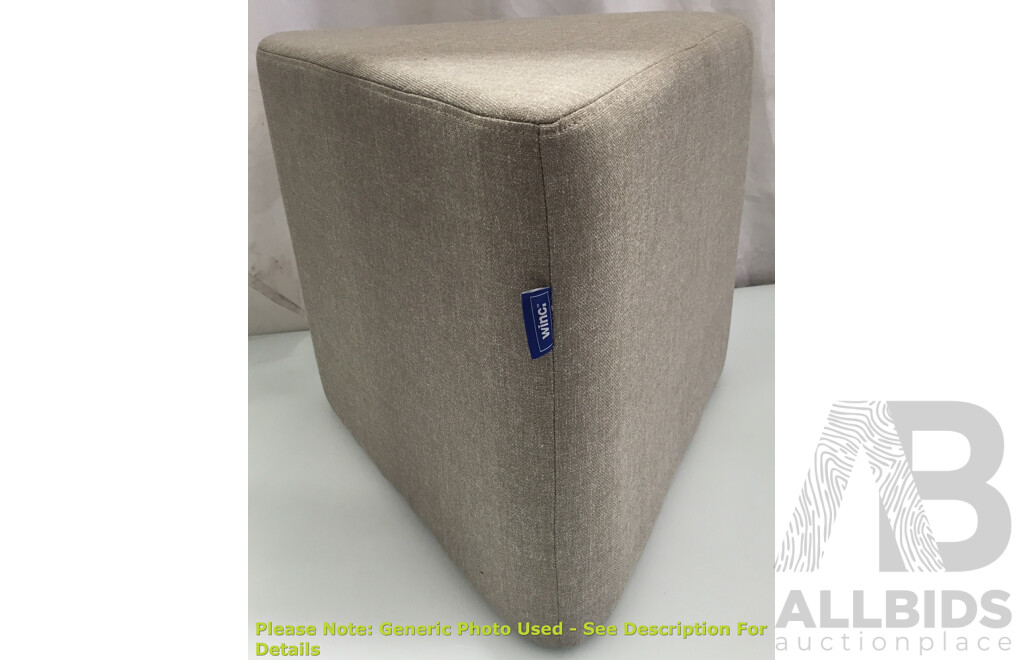 Winc Ambition Triangle Ottoman - Lot of 2 - Total ORP $270.84