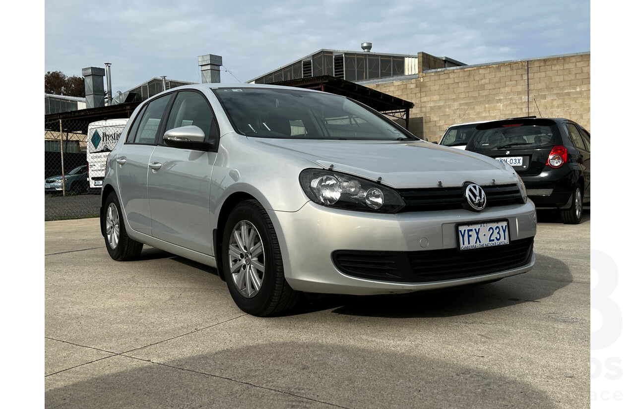 7/2009 Volkswagen Golf 90 TSI Trendline 1K 6TH GEN 5d Hatchback Silver Or Chrome 1.4L