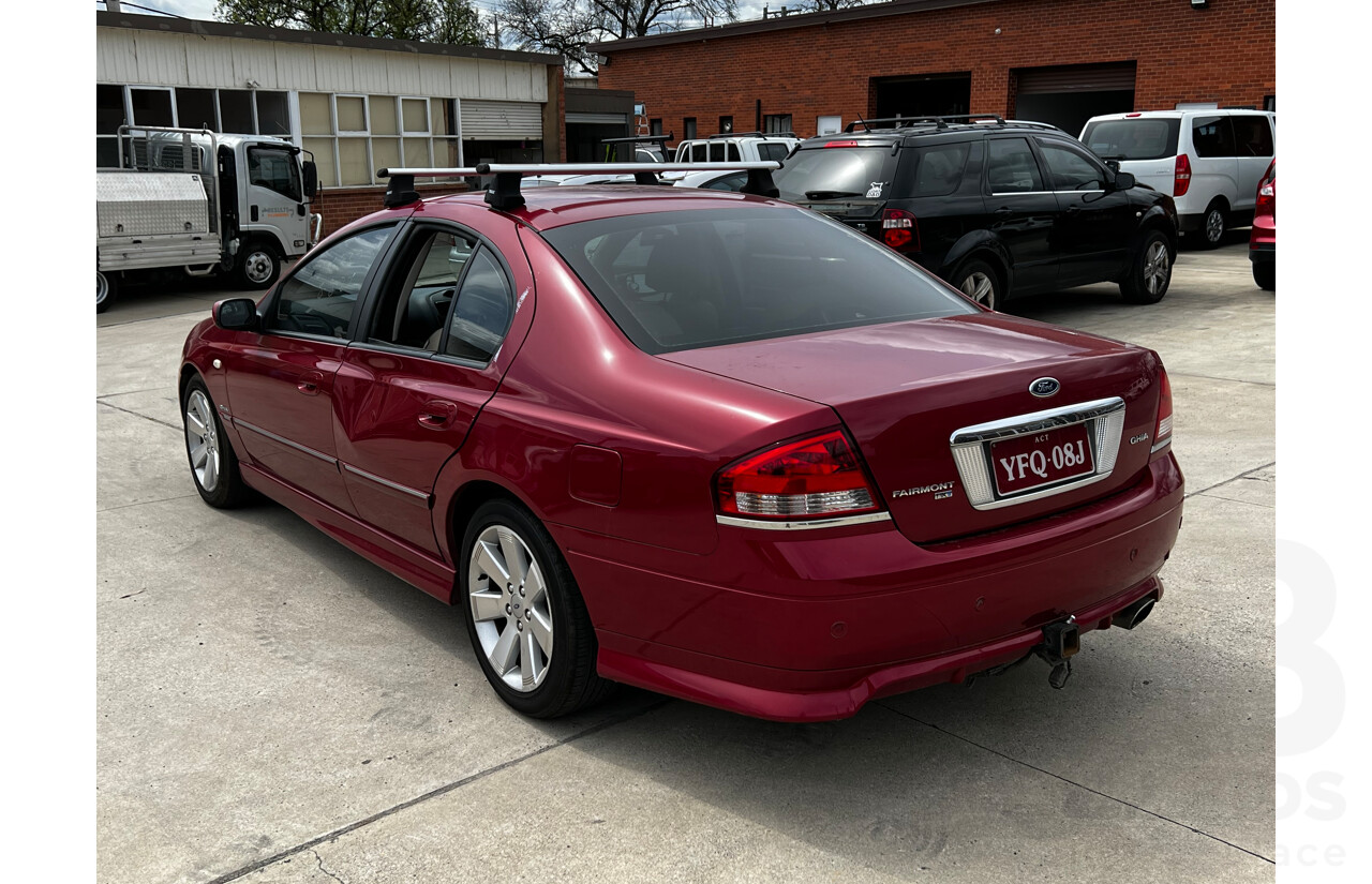 6/2007 Ford Fairmont GHIA BF MKII 07 UPGRADE 4d Sedan Maroon 4.0L