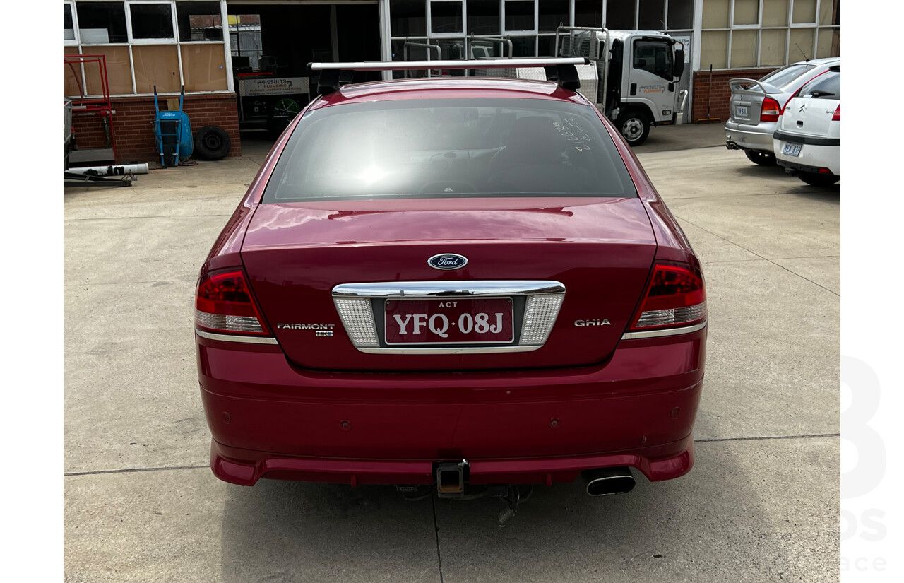 6/2007 Ford Fairmont GHIA BF MKII 07 UPGRADE 4d Sedan Maroon 4.0L