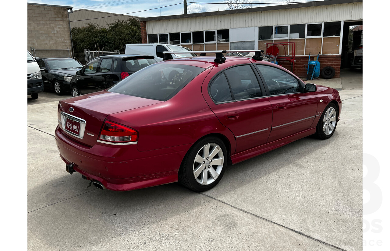 6/2007 Ford Fairmont GHIA BF MKII 07 UPGRADE 4d Sedan Maroon 4.0L