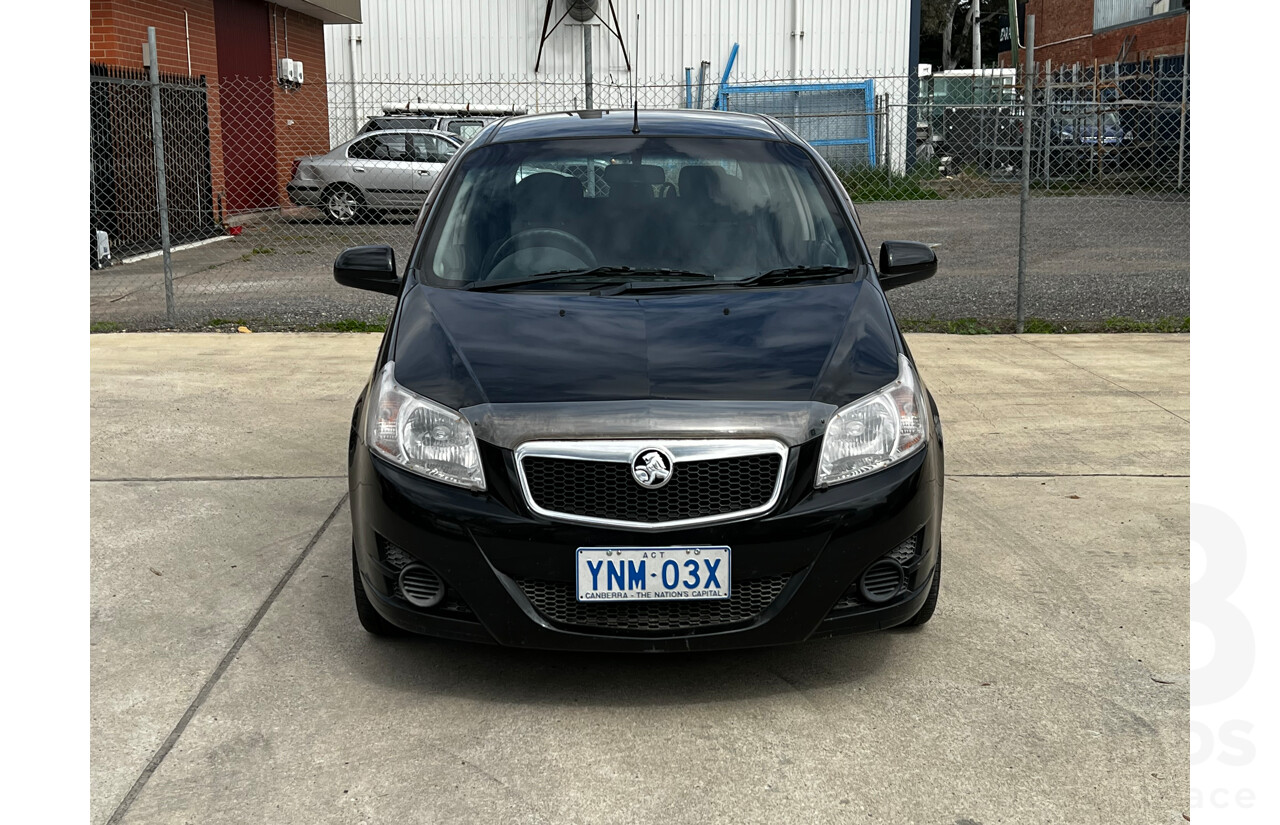 1/2012 Holden Barina  TM 5d Hatchback Black 1.6L