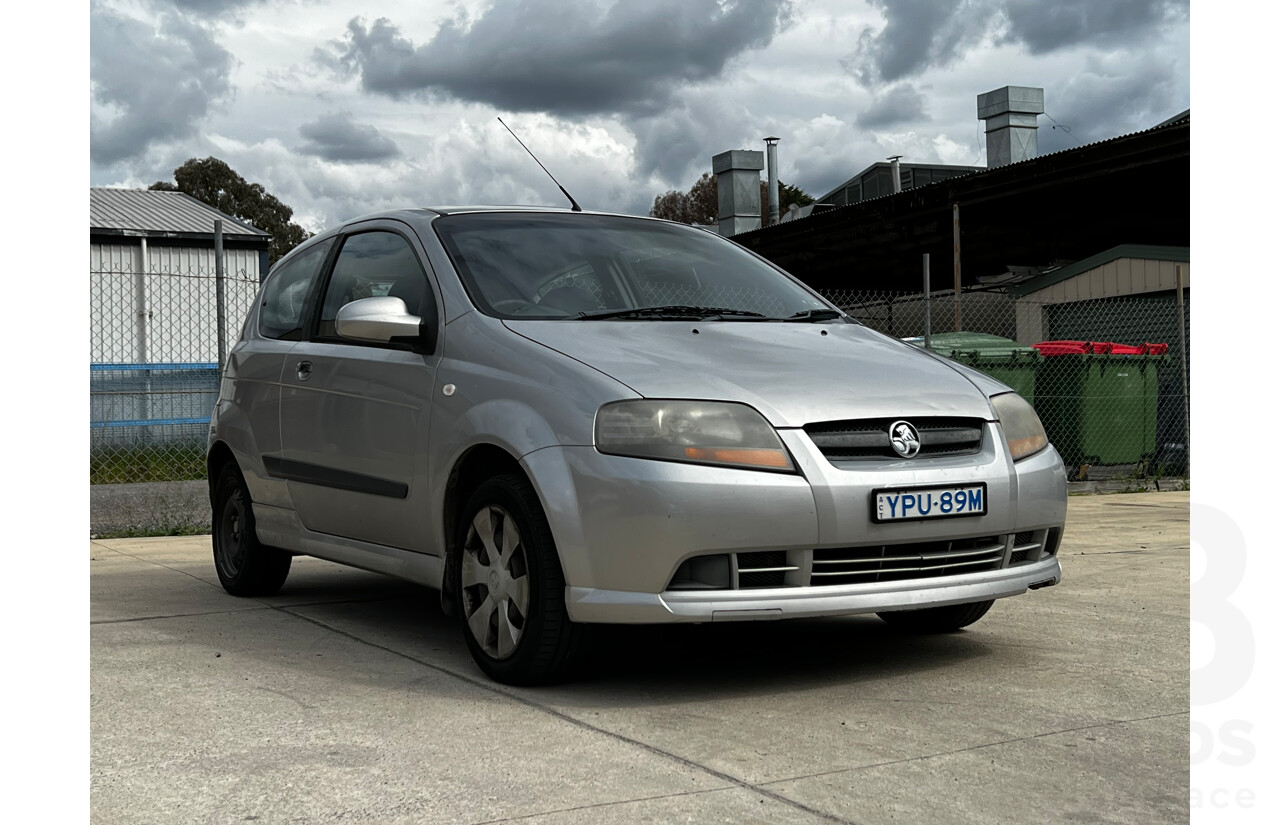 5/2008 Holden Barina  TK MY08 3d Hatchback Silver Or Chrome 1.6L