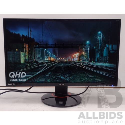Acer (XB270HU) 27-Inch Nvidia G-Sync QHD (1440p) 144Hz Widescreen LED-Backlit LCD IPS Gaming Monitor